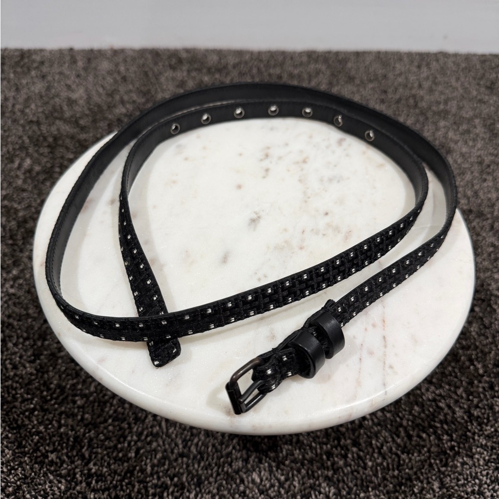 Haider Ackermann Leather / Fabric Thin Belt